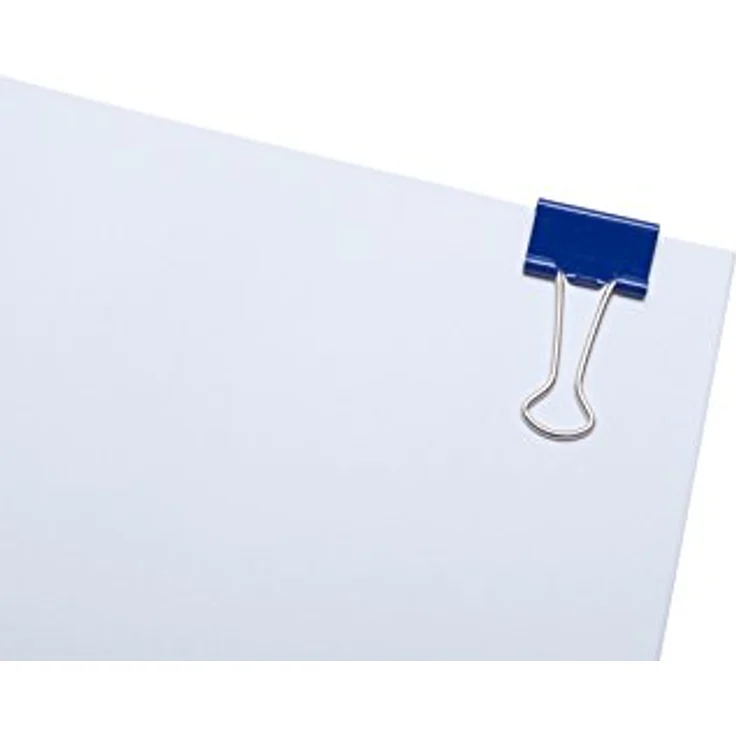 MAUL original mauly Klemmer (12 Stück) 19 mm | Klemmweite 7 mm | Klemmen von bis zu 70 Blatt Papier | vielseitiger Einsatz im Büro, Küche und Haushalt | Blau – Bild 5