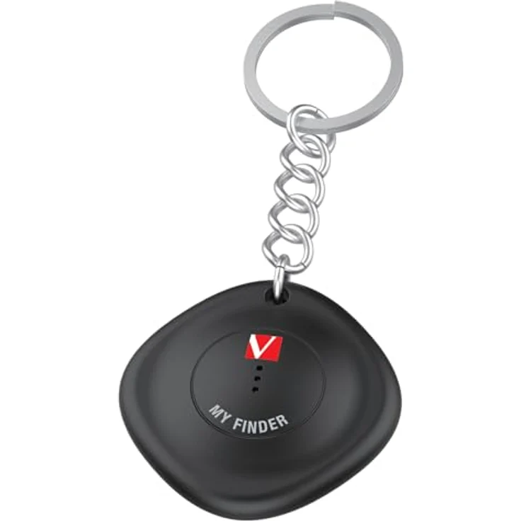 Verbatim My Finder, Bluetooth Tracker für Rucksack, Koffer, Geldbörse, Schlüssel, kompatibel mit Apple „Wo ist?“, Schlüsselfinder mit austauschbarer Batterie, schwarz – Bild 2