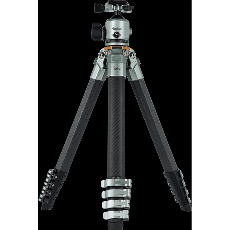 Rollei Lion Rock Traveler Pro, Stativ mit hoher Tragkraft bis 20 kg und flexibler Handhabung
