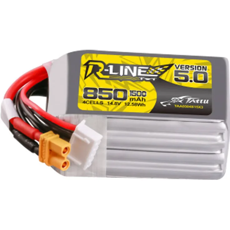 Tattu TAA8504S15X3 Akkumulator, 850 mAh, 14,8 V, 150C, XT30U, für FPV-Drohnen 3-5 Zoll