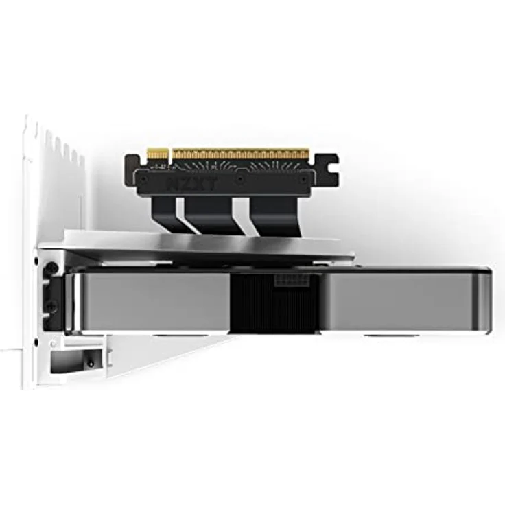 Nzxt Vertical GPU Mounting Kit-AB-RH175-W1-175 mm PCIe 4.0x16 Riser-Kabel – GPU-Halterung Robuste Stahlhalterung, Schwarz/Weiß – Bild 4