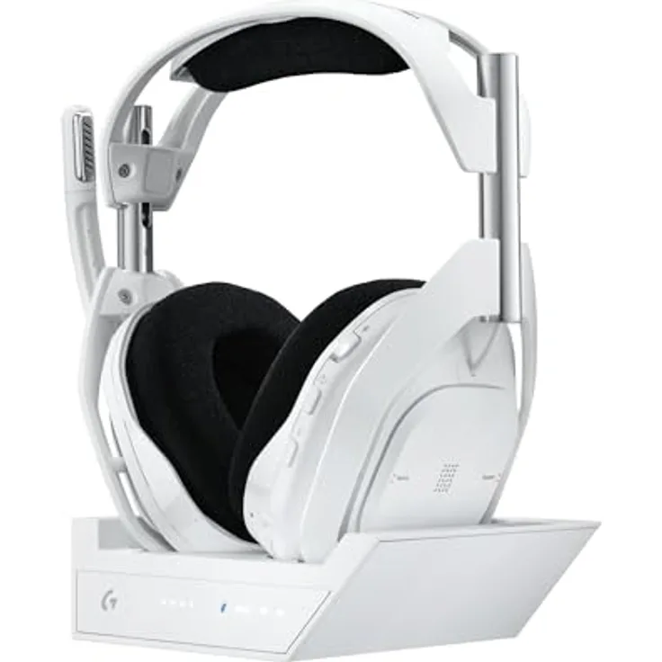 Logitech G Astro A50 X LIGHTSPEED kabelloses Gaming-Headset + Basisstation, PRO-G GRAPHENE, PLAYSYNC für Xbox Series X|S + PS5 + PC/Mac, Bluetooth, HDMI 2.1 Passthru,Weiß