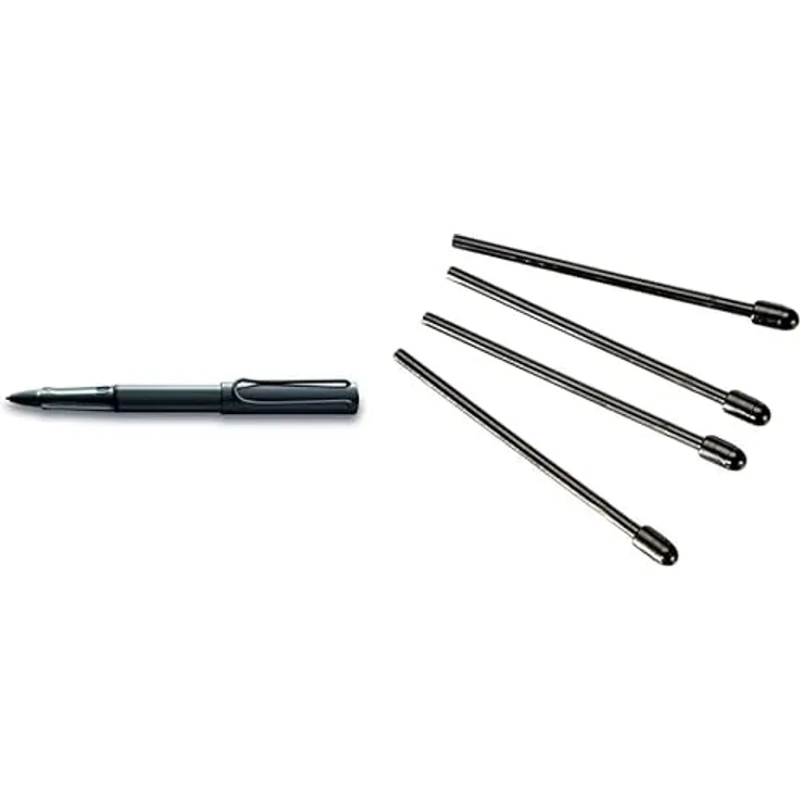 LAMY AL-Star EMR Stylus Touchscreen Stift schwarz, digitaler Eingabestift für Tablets, Smartphones und Notebooks mit 4 austauschbaren POM Kontaktspitzen, stromlos und ohne Batterien