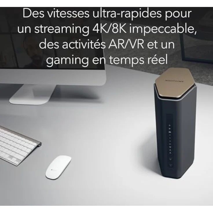NETGEAR Nighthawk Tri-Band WiFi 7-Router (RS600) – BE18000 WLAN-Geschwindigkeit (bis zu 18 GBit/s) – 10-Gig-Anschluss – Abdeckung von bis zu 250 m², 150 Geräte – Bild 4