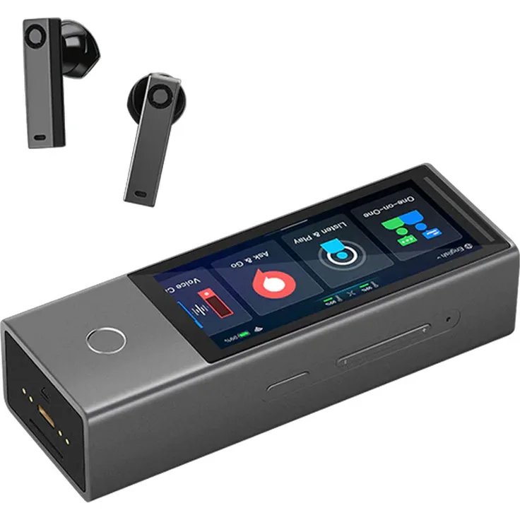 TimeKettle X1, tragbares Übersetzungsgerät mit Eins-gegen-Eins-Modus, schwarz