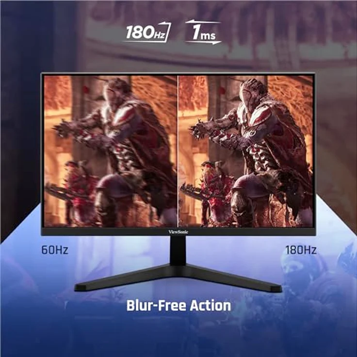 ViewSonic VX27G1-HD Gaming Monitor 27 Zoll, FHD 1920p x 1080p, 180 Hz, 1 ms MPRT, G-Sync kompatibel, flimmerfrei, IPS-Panel, HDMI 2.0 x2, DisplayPort – Bild 4