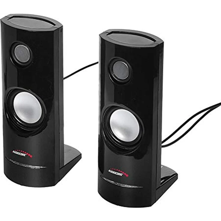 Audiocore AC860 Stereo-Lautsprecher 2.0 PC 8 Watt RMS Schwarz – Bild 5