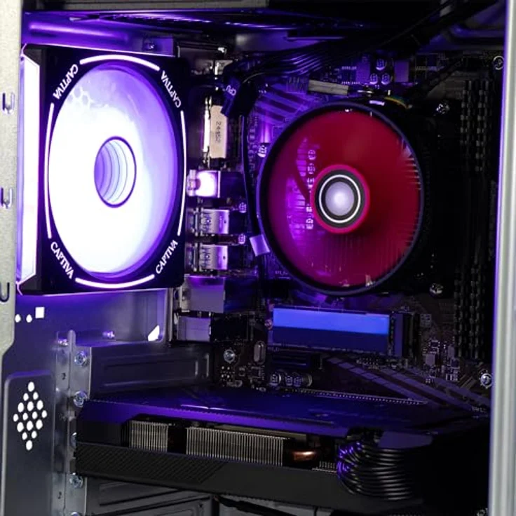 Captiva CAPTIVA PC Advanced Gaming R92-715, AMD Ryzen 5 5500, NVIDIA RTX 5060, 16 GB RAM, 1024 GB SSD, WLAN, Windows 11 Home, Tower-Format – Bild 4