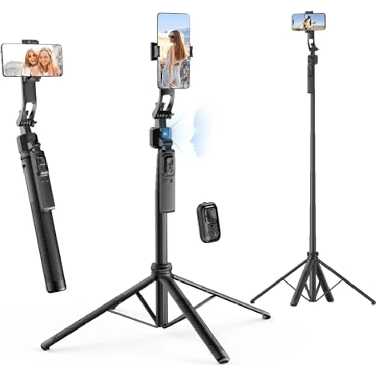 Rollei Easy Creator Quadpod mit AI Tracking, Höhenverstellbar bis 1,63 m, stabile Quadpod-Basis für verwacklungsfreie Videos – Bild 1