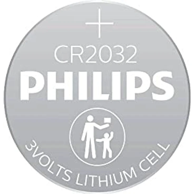 PHILIPS Lithium-Knopfzellen CR2032/DL2032, 3,0 V, 210 mAh, 6 Stück – Bild 2