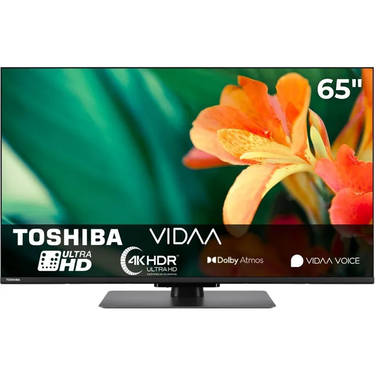 Toshiba 65UV6F68DA, 65 Zoll 4K Ultra HD Smart-TV, LCD, Schwarz, 3840 x 2160 Pixel, 50 Hz