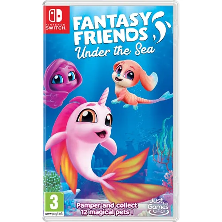 Merge Games Fantasy Friends - Under the Sea, Tierpflege-Spiel für Nintendo Switch mit 12 magischen Wasserlebewesen und individuellem Zubehör