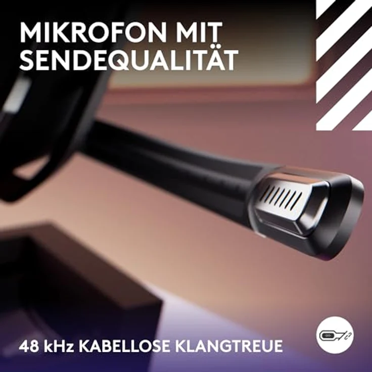 Logitech G Astro A50 LIGHTSPEED kabellose Gaming-Headset + Basisstation (Gen 5), PRO-G GRAPHENE, 3-System-Umschaltung, USB-C, Bluetooth - Schwarz – Bild 5