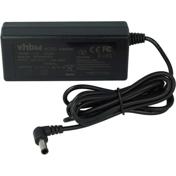 vhbw Netzteil für Epson Perfection Scanner (V37, V350, V330, V33, V300, V30, V220, V200, V370, V100, V10), 230 cm, schwarz - zuverlässige Stromversorgung mit Euro-Stecker – Bild 3