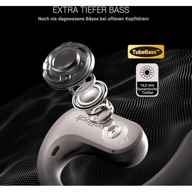 OpenRock S Open Ear Bluetooth 5.3 Kopfhörer, Kabellose Bluetooth Kopfhörer mit 60-Std-Spielzeit,ENC Call Noise Cancelling,IPX5 Wasserdicht, für Sport, Freizeit und Unterhaltung – Bild 3