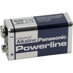 Panasonic Powerline 6LR61, 10 Stück E-Block 9 V, 680 mAh, 6LP3146, 6LR21