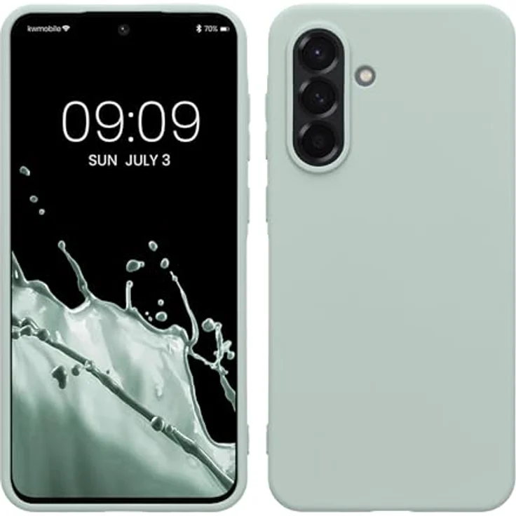 kwmobile Hülle kompatibel mit Samsung Galaxy A36 5G - weiches TPU Silikon Case, rutschfest und reißfest, Cool Mint – Bild 1