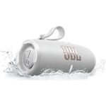 JBL Charge 6, tragbarer Bluetooth-Lautsprecher, 28 Stunden Akkulaufzeit, IP68 wasserdicht, Staub- und stoßfest, Pro Sound mit AI Sound Boost, Auracast Multi-Speaker, Weiß