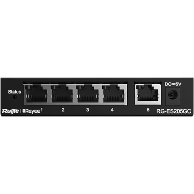 REYEE 5-Port Gigabit Smart Switch, 5 Gigabit RJ45-Ports, Desktop-Stahl-Gehäuse – Bild 2