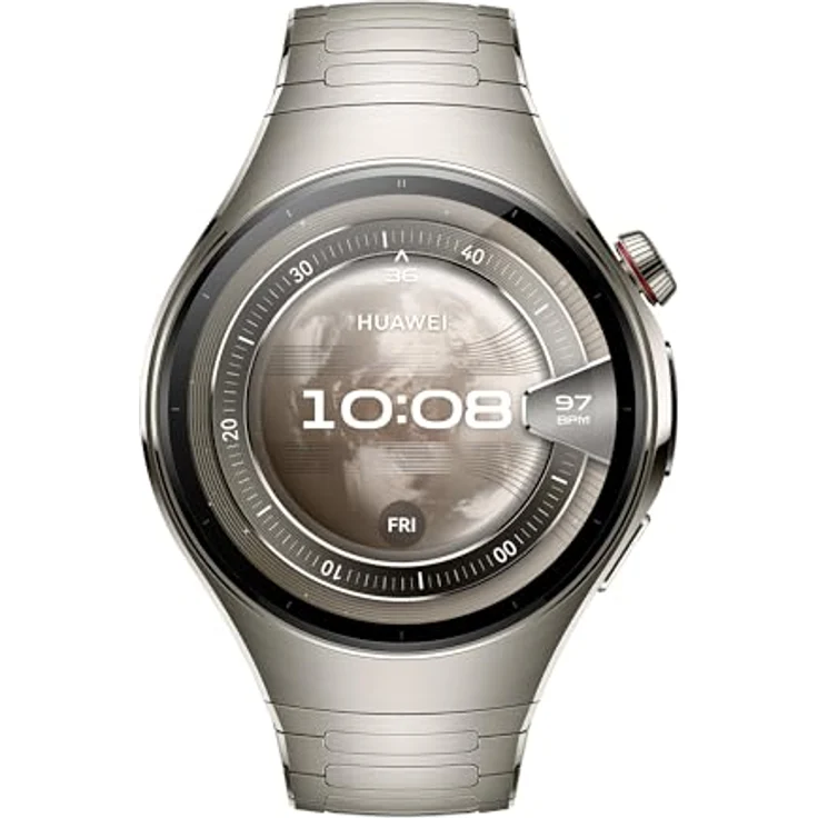 HUAWEI WATCH 5, 1.38 Zoll AMOLED Touchscreen, eSIM, titanium, 12 Tage Akkulaufzeit, 40m Wasserdicht, 3-in-1 Gesundheits-Sensor – Bild 3