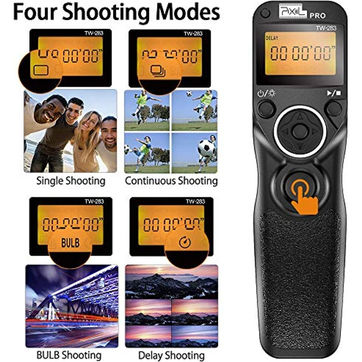 Pixel TW-283 E3 Infrarot-Auslöser Fernauslöser Timer Fernbedienung für Canon Digital SLR Kamera 80D 70D 60D 760D 750D 700D 650D 600D 550D 500D 450D 400D 350D 300D 100D 1300D 1200D 1100D 1000D – Bild 7