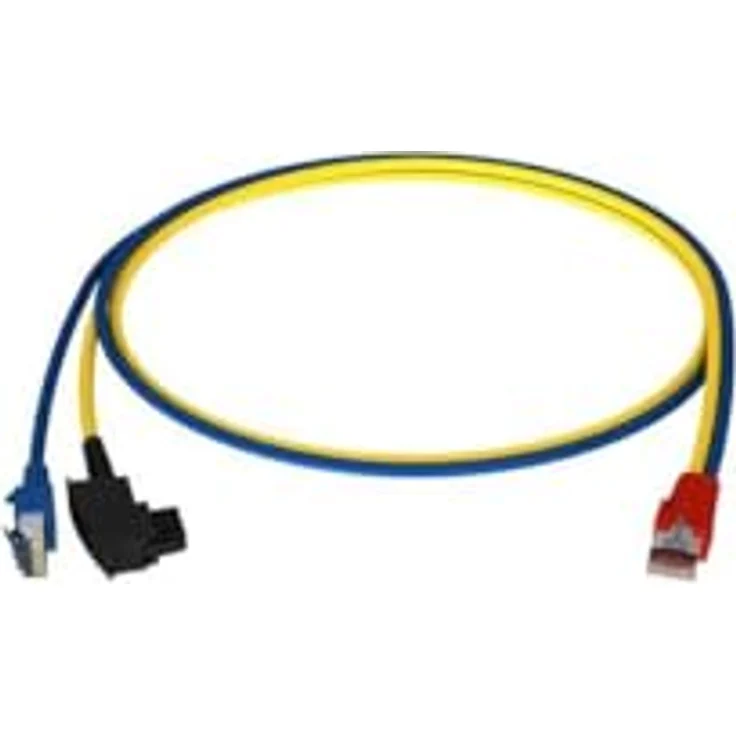 HOMEWAY Y-Patchkabel LAN/TAE bl/ge 1m Y-PATCHKABEL LAN/TAE – Bild 2