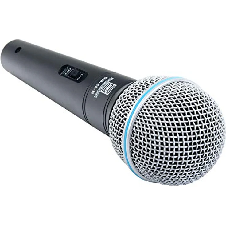 Pronomic DM-58-B, Vocal Mikrofon mit Schalter und 5m XLR Kabel, druckvoller, warmer Klang, sehr gute Richtwirkung und Feedback-Unterdrückung, integrierter Popschutz – Bild 2