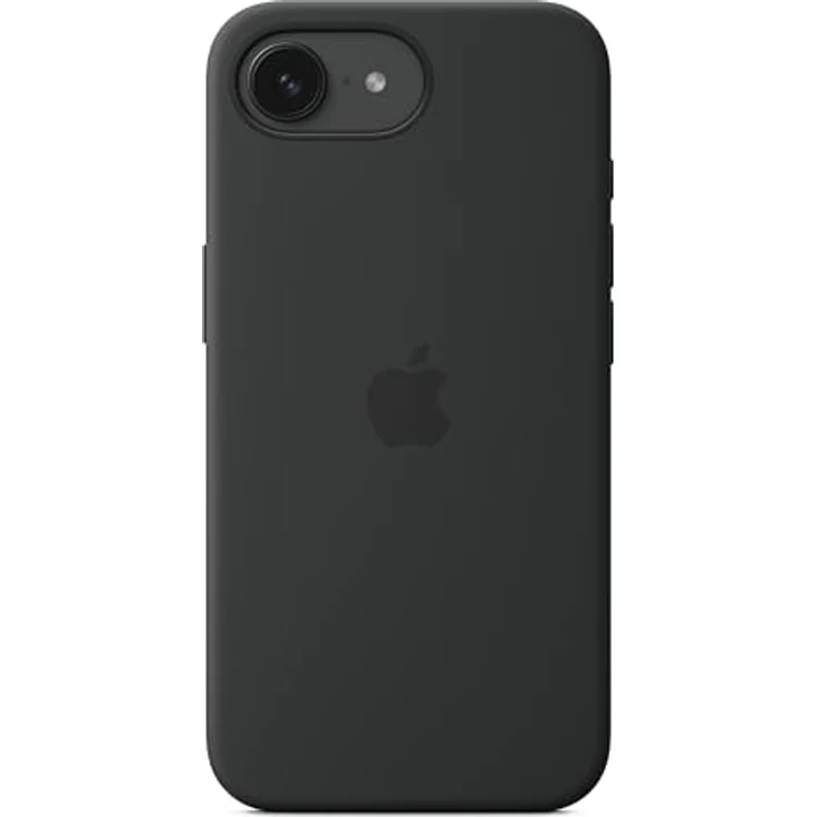 Apple iPhone 16e Silikon Case − Schwarz, recyceltes Silikonmaterial, Mikrofaserfutter, kratz- und stoßfest – Bild 2
