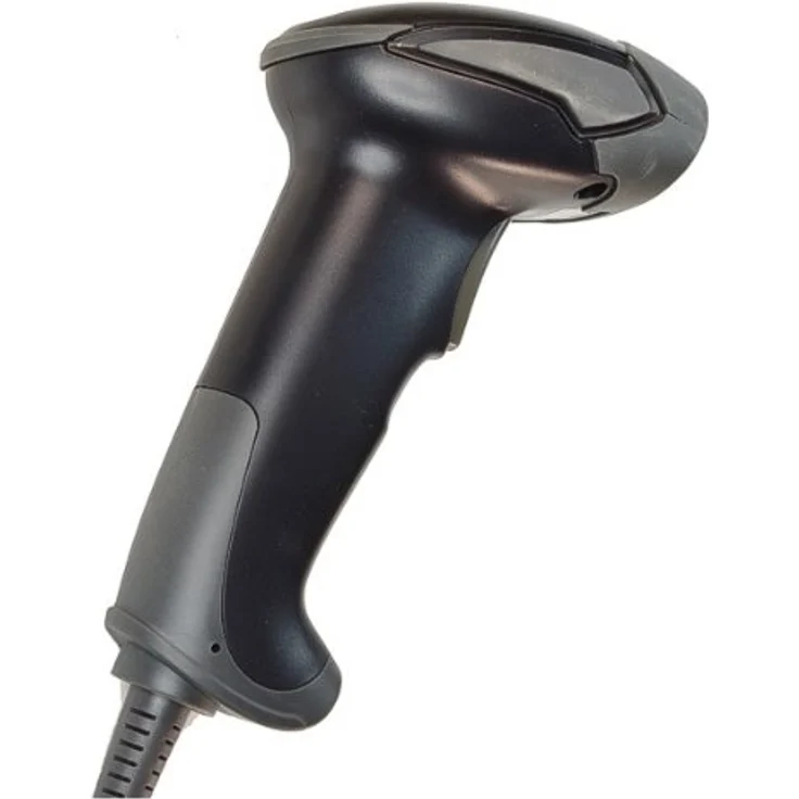 ALBASCA Laser-Barcode-Scanner MK-2500 USB mit hohem Leseabstand und Freihand-Ständer, LS-6010, Schwarz – Bild 4
