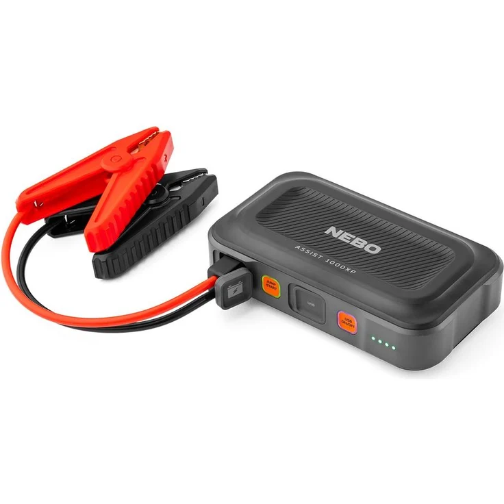 NEBO Assist 1000XP, Starthilfe Booster für Auto und Motorrad, Spitzenstrom 1000A, IP65, Schwarz