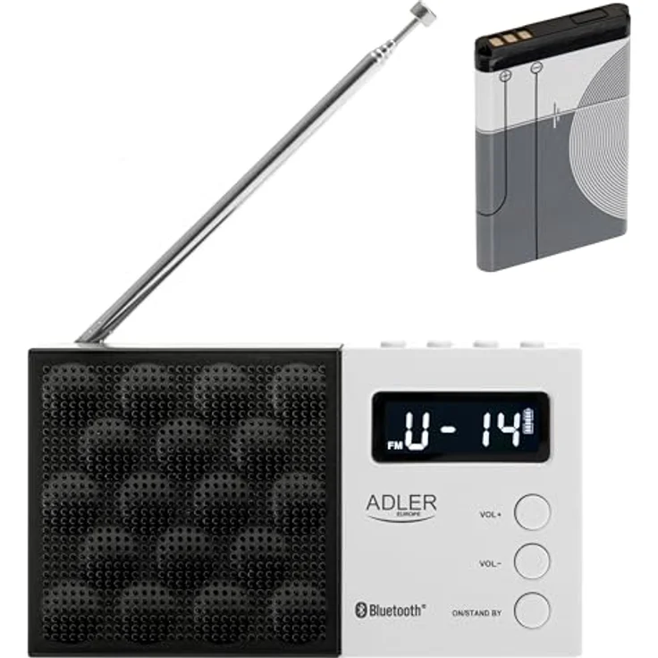 ADLER EUROPE AD 1908 Digitalradio, PLL AM/FM mit Bluetooth 5.0, USB-/SD-Wiedergabe und 20 Speicherplätzen für FM-Sender – Bild 3