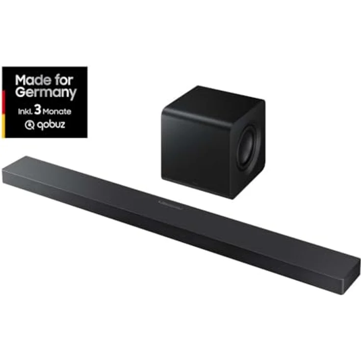 SAMSUNG HW-QS710GF Q-Series 3.1.2-Kanal-Soundbar mit kabellosem 6,5"-Subwoofer, Dolby Atmos, DTS:X und SpaceFit Sound, schwarz – Bild 5