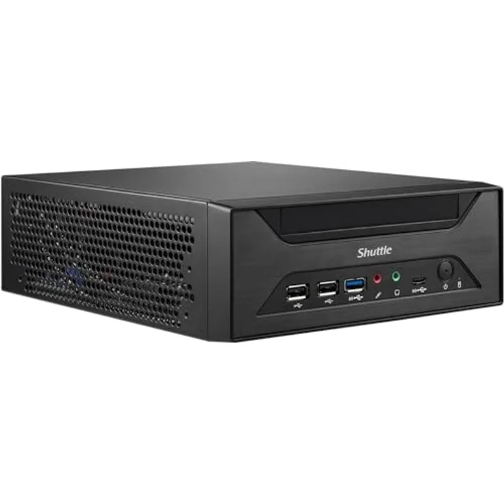 Shuttle XPC slim XH610, Barebone Mini-PC mit LGA1700 Sockel und Intel H610, Schwarz