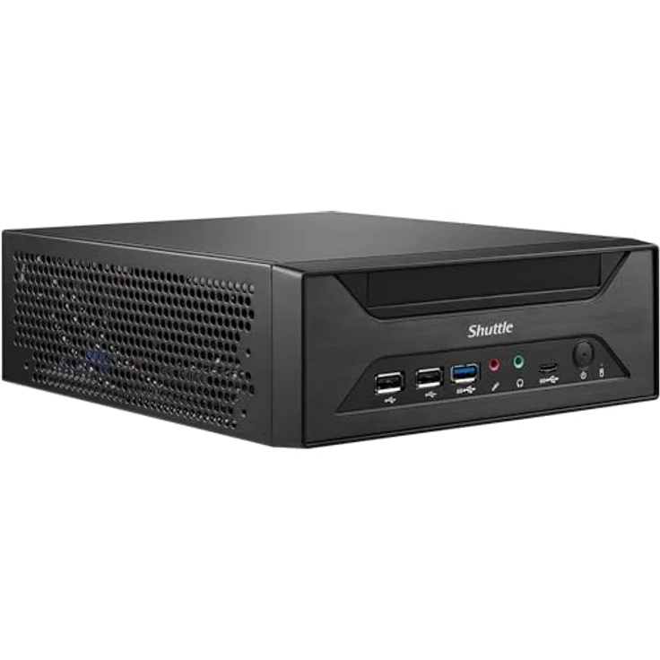 Shuttle XPC slim XH610, Barebone Mini-PC mit LGA1700 Sockel und Intel H610, Schwarz – Bild 1