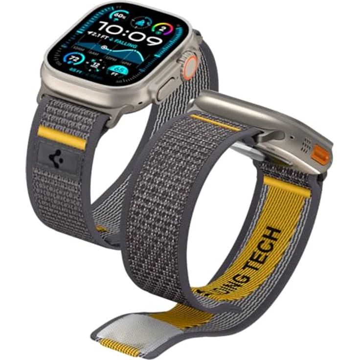 Spigen Athlex Air Strap für Apple Watch 44 / 45 / 46 / 49 mm, atmungsaktives und komfortables Zubehör, Grau – Bild 1