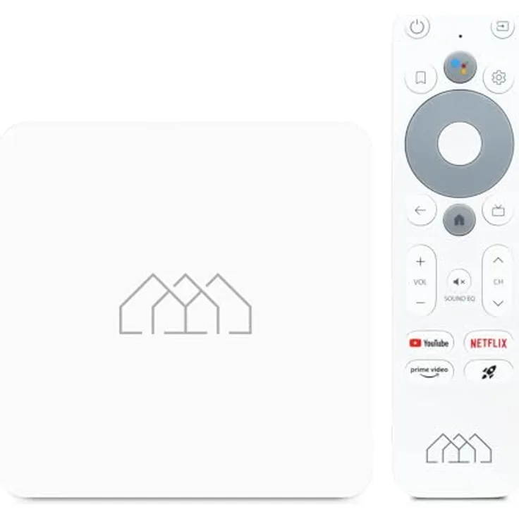 AB-COM Homatics Box R Lite 4K Smart TV Media Player Media-Streaming-Client Android TV 11 Flash eMMC 16GB Bluetooth 5 100 Mbps Fast Ethernet LAN Port Chromecast 4K Ultra HD AV1