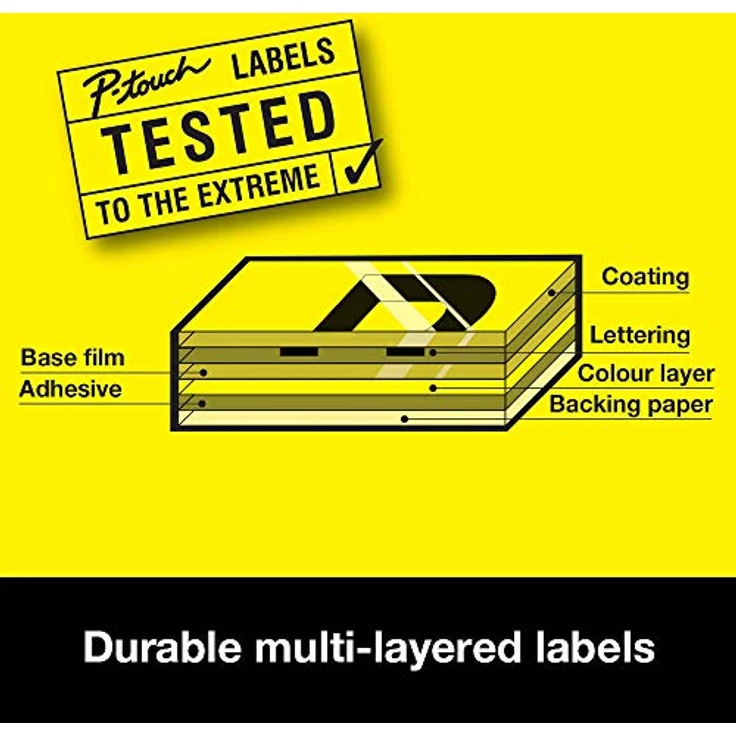 Brother TZE-131 S Druckerzubehör schwarz transparent original - Preisvergleich – Bild 6