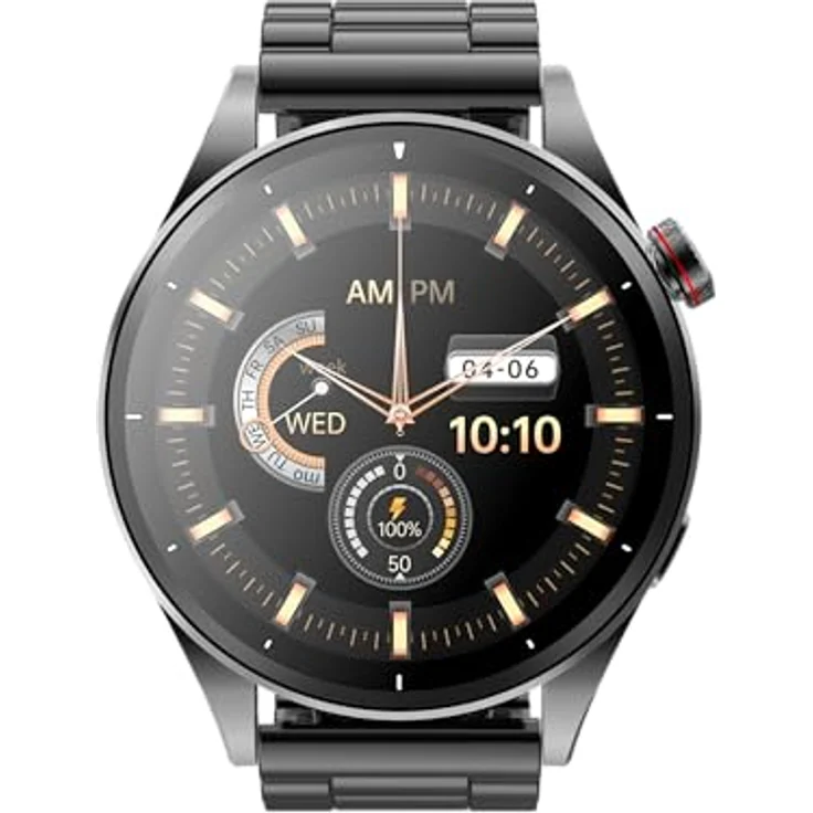 Maxcom Smartwatch FW66 IP66 IRON R mit Metallarmband, Schwarz – Bild 3