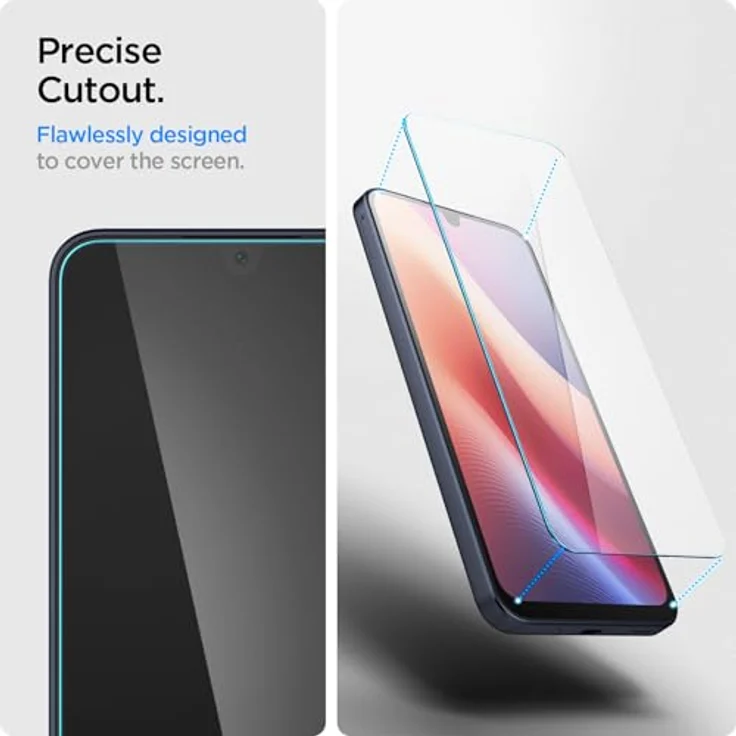 Spigen Glas.tR Slim Schutzfolie kompatibel mit Samsung Galaxy A16, Galaxy A16 5G, 2 Stück, Kratzfest, 9H Härte Folie – Bild 4
