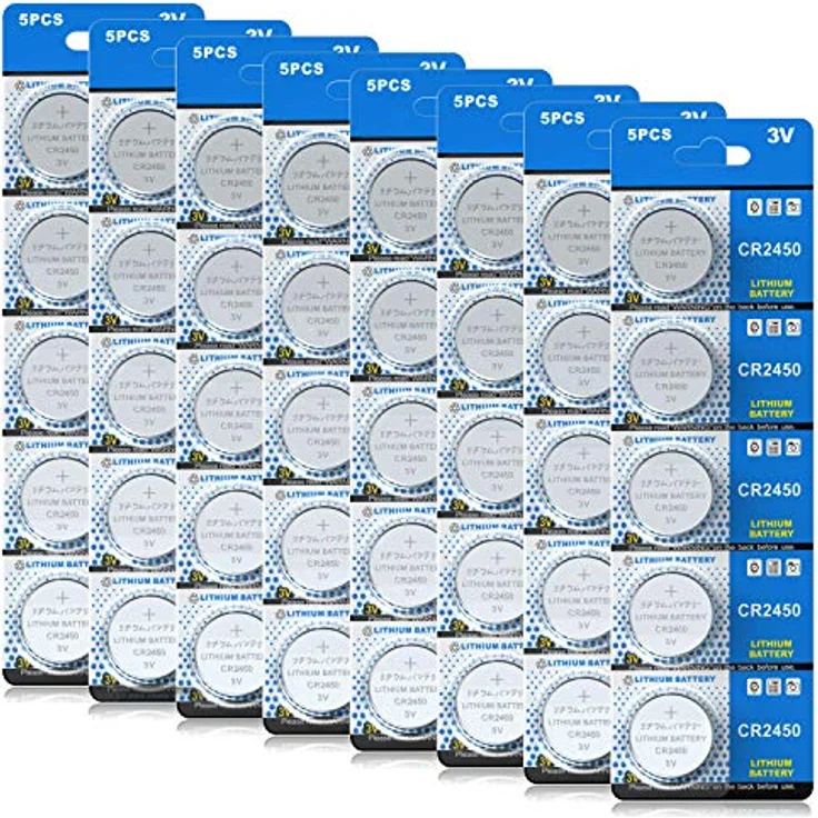 Bemb Lucky CR2450 Batterien, 40er Pack 3V Lithium-Knopfzelle mit langer Lebensdauer für Elektronikgeräte – Bild 1