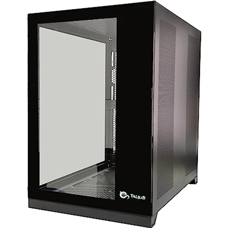 Big Buy Cooking Caja Semitorre ATX Talius Zeus, MicroATX Gaming Gehäuse mit gehärtetem Glas und verbessertem Kabelmanagement, schwarz – Bild 6