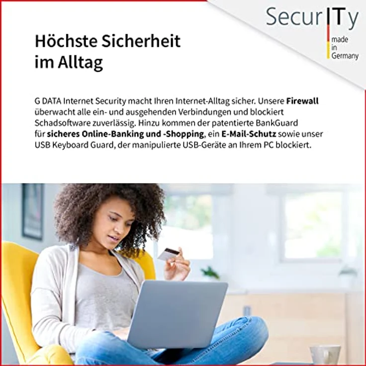 G DATA Internet Security | 3 Geräte - 1 Jahr | Virenscanner für PC, Mac, Android, iOS | zukünftige Updates inklusive | Made in Germany | Aktivierungskarte – Bild 5