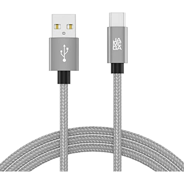 JAMEGA USB-C Kabel Nylon Schnell Ladekabel, 3m, Hochgeschwindigkeits-Datenkabel für Samsung, Huawei, HTC und LG, 5 Gbps Übertragungsrate, Knickschutz – Bild 6