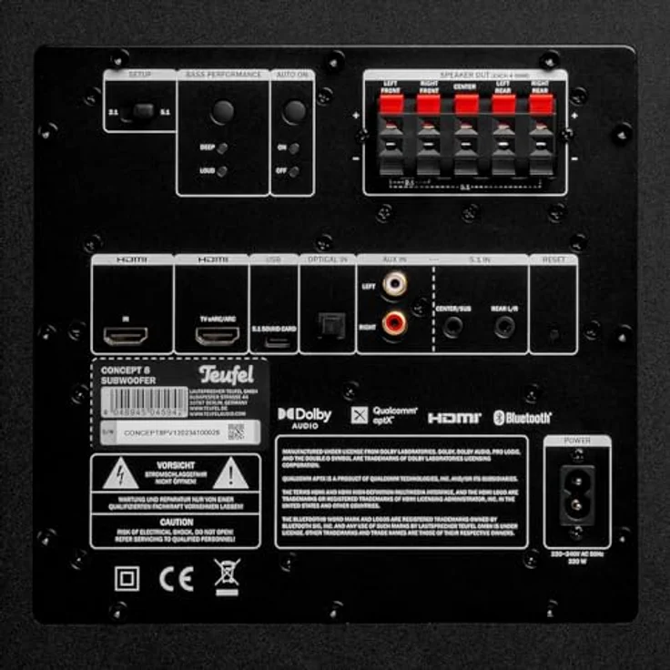 Teufel CONSONO 35 Concept - 5.1 Surround Soundsystem, Komplettsystem Heimkino mit integriertem AV-Receiver, Bluetooth, Dolby Audio, USB-C-Soundkartenfunktion, HDMI ARC CEC, schwarz - Preisvergleich – Bild 4