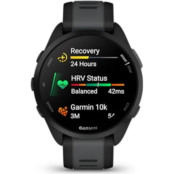 GARMIN Forerunner 165, leichte GPS Smartwatch zum Laufen, mit AMOLED Touchscreen, Trainingsempfehlungen, Gesundheitsdaten, smarten Funktionen – Bild 2