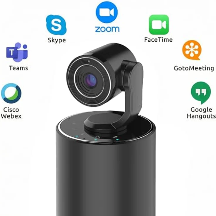TOUCAN Connect Video Conference System - 1440p HD-Kamera, FHD, 5 W Lautsprecher, 4 Mikrofone mit Echounterdrückung - Webcam mit Mikrofon – Bild 9
