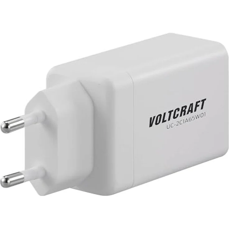 Voltcraft UC-2C1A65W01 USB Ladegerät, 65 W, 1x USB-A, 2x USB-C® mit Fast Charge und USB PD 3.0, Weiß, GaN – Bild 4