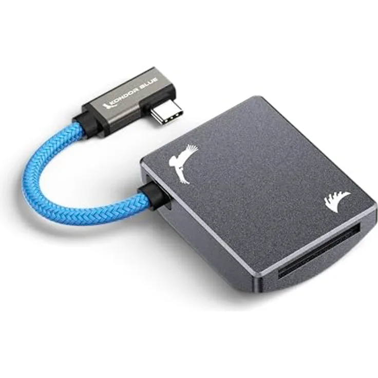 Angelbird CFexpress B Recording Module, Kartenlesegerät mit USB-C 3.2 Gen 2x2, Space Gray, stoß- und temperaturbeständig