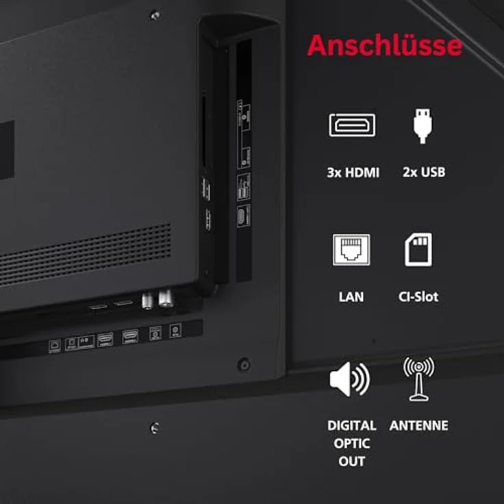 Sharp QLED TV 55HM5745E, 55 Zoll Smart TV mit 4K UHD, Dolby Vision HDR, Dolby Atmos und Triple-Tuner, Powered by TiVo – Bild 4