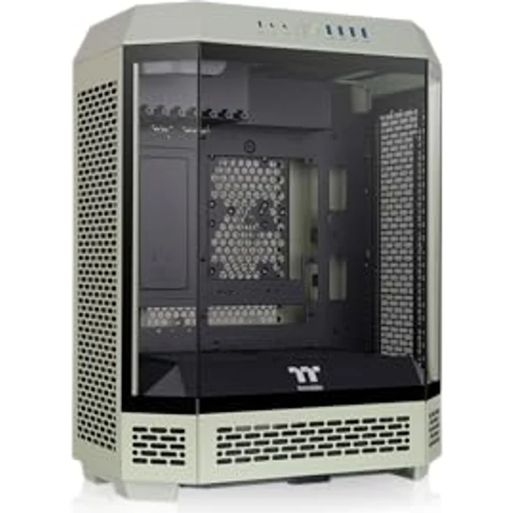 Thermaltake The Tower 600 Mid Tower Chassis | Hidden Connector | Green, PC-Gehäuse mit vertikalem Design und umfangreicher Kühlungsunterstützung – Bild 1